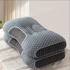 Massage Neck Pillow Soft Adjustable Ergonomic Knitted Orthopedic Contour Support Pillow